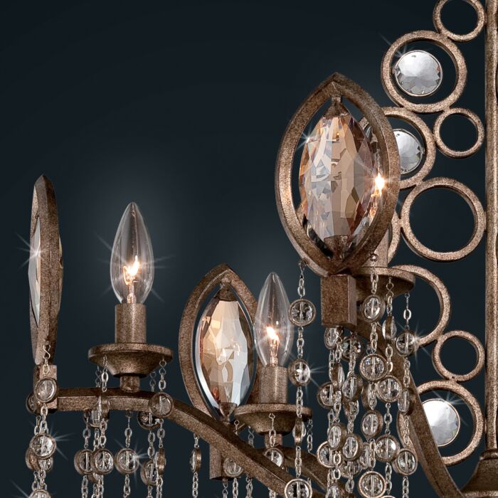 Capri 21-Light Chandelier in Bronze