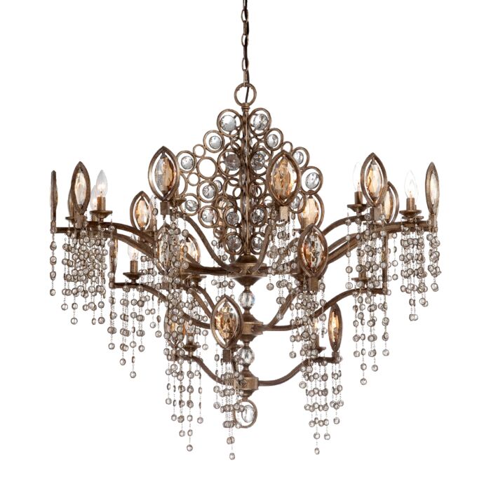 Capri 21-Light Chandelier in Bronze