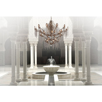 Capri 21-Light Chandelier in Bronze