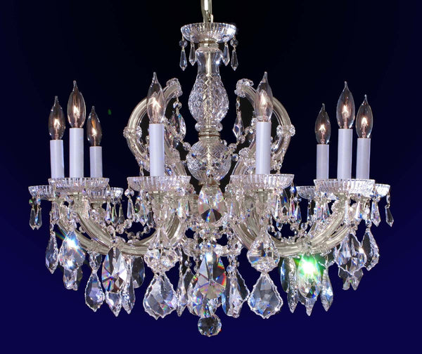 10 Lights Maria Theresa crystal chandelier dressed with clear crystals