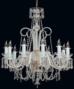 10 Light Emily Crystal Chandelier,chrome