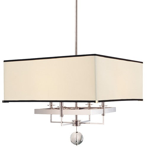 Polished Nickel 24-Inch Four-Light Pendant