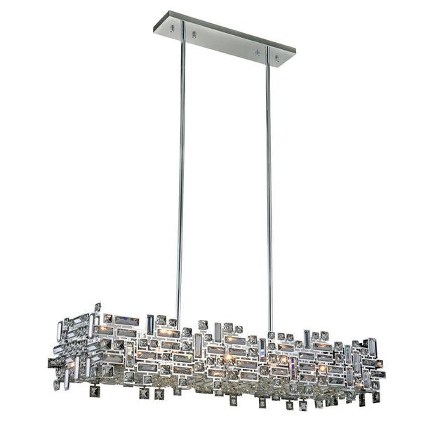 Picasso Chrome Eight-Light Pendant