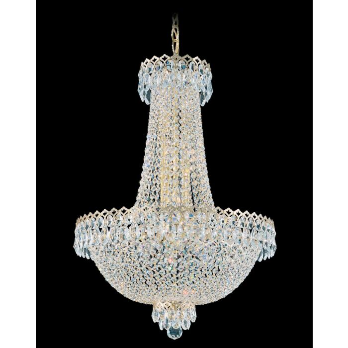 Camelot 12-Light Chandelier in Polished Gold