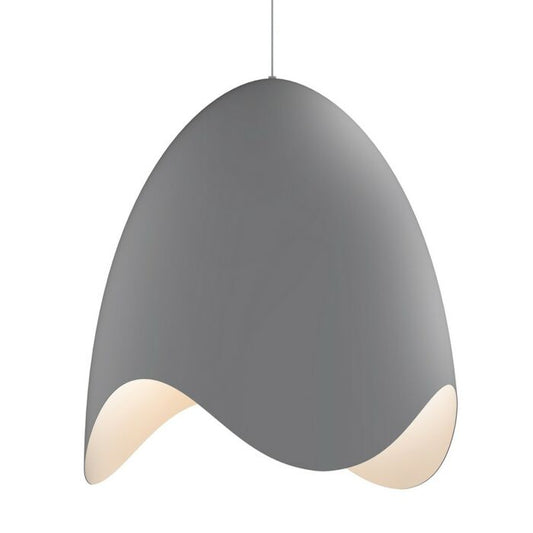 Waveforms White Bell LED Pendant Light