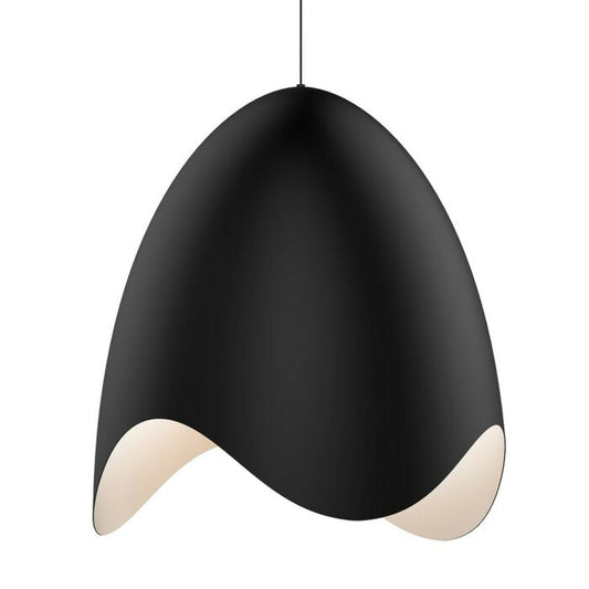 Waveforms White Bell LED Pendant Light