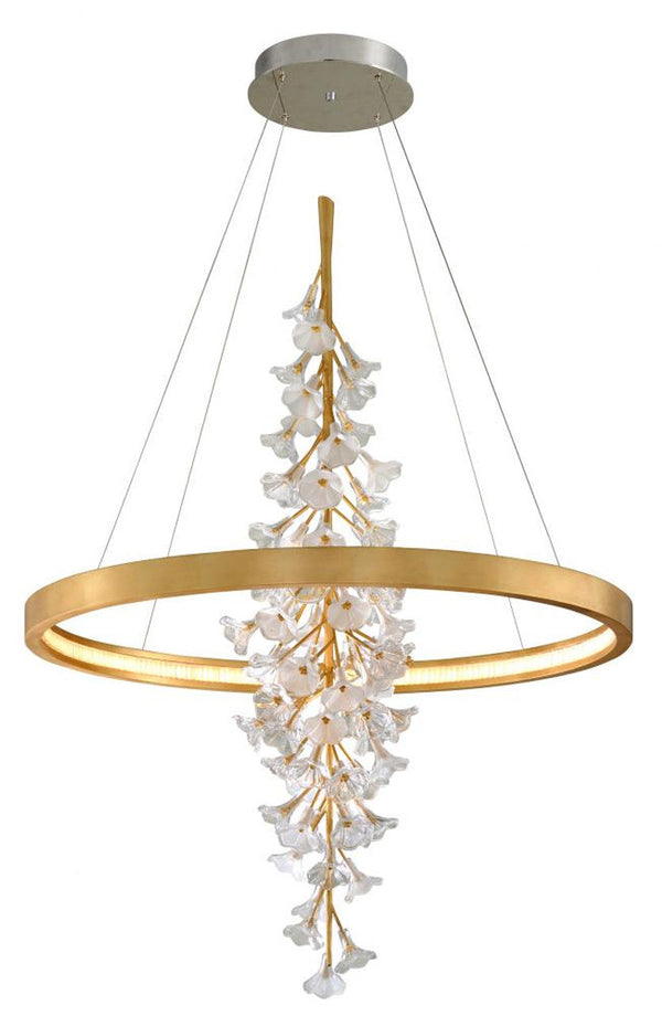 Pendant, 1-Light, LED, Gold Leaf, 44"W (268-73 90KU)