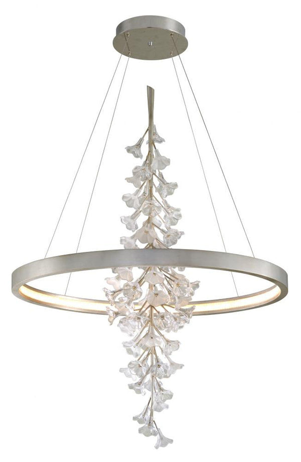 Pendant, 1-Light, LED, Silver Leaf, 44"W (269-73 91G0)