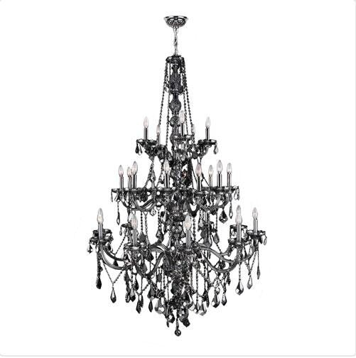 Polished Chrome Twenty-Five Light Chandelier