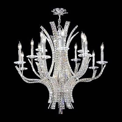 Polished chrome 16 Light crystal Chandelier