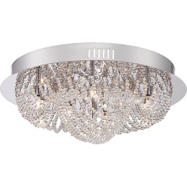 Quoizel Empress Polished Chrome 18-Light Flush Mount