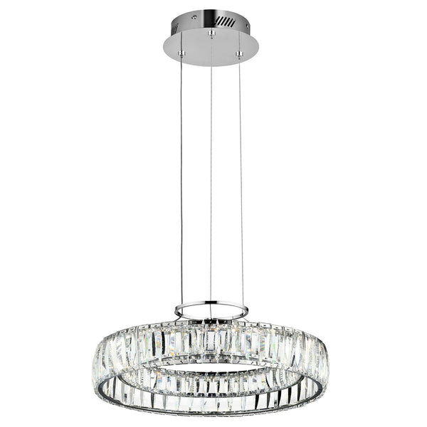 Chrome One-Light LED Pendant