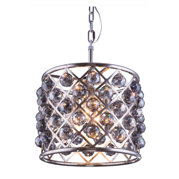 Madison Polished Nickel Four-Light Pendant with Royal Cut Silver Shade Crystals