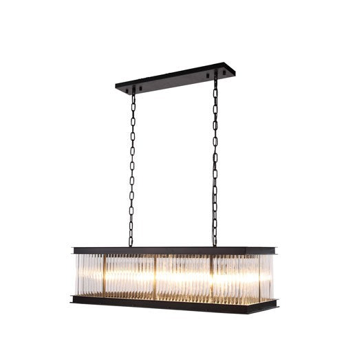 Royale Mocha Brown 14-Inch Eight-Light Pendant