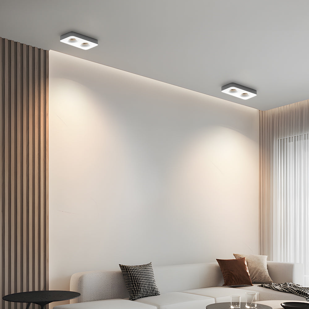 Square LED Anti-Glare Flush Mount Ceiling Light