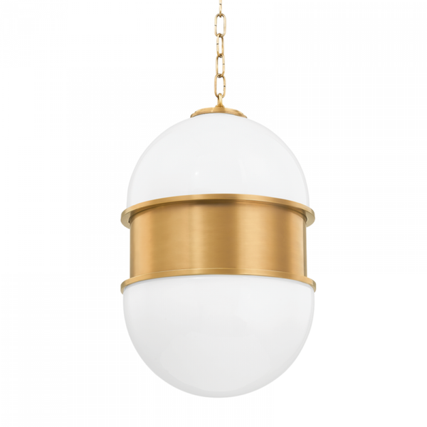 Pendant, 2-Light, Vintage Brass, 20"H (272-42-VB 95D2)