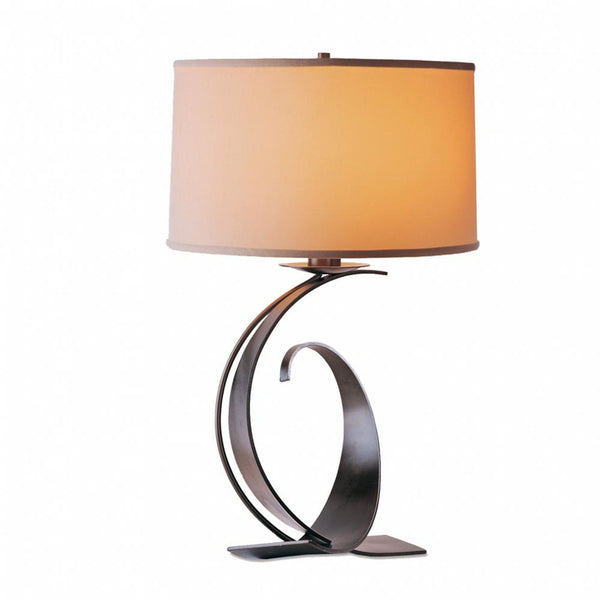 Impressions Table Lamp, 1-Light, Sterling, Flax Shade, 29"H (272678-SKT-85-SE1794 5DKTTM)