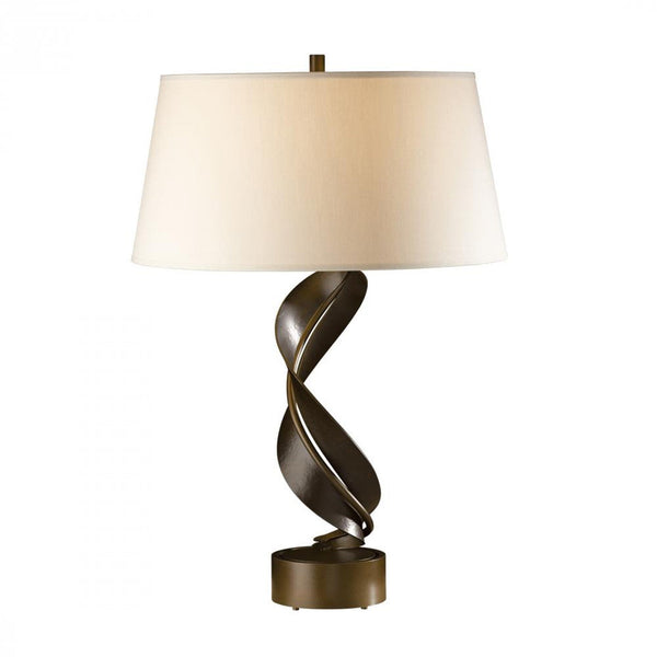 Table Lamp, 1-Light, Bronze, Flax Shade, 25.1"H (272920-SKT-05-SE1815 3KLEU4)