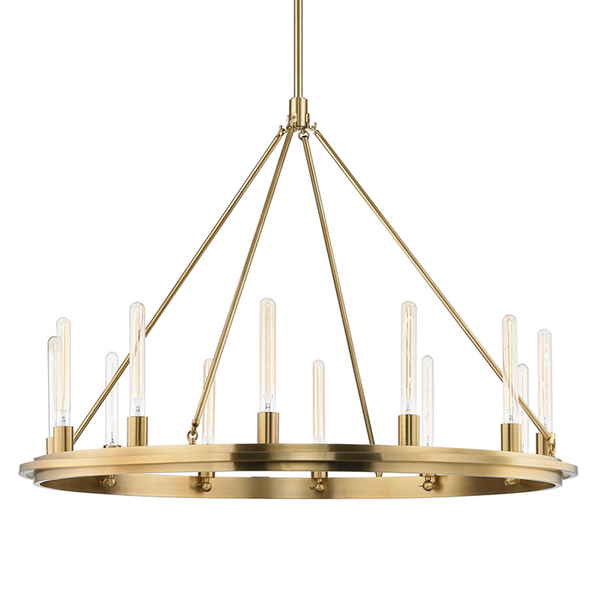 Pendant, 12-Light, Aged Brass, 45"W (2745-AGB A5FKK)