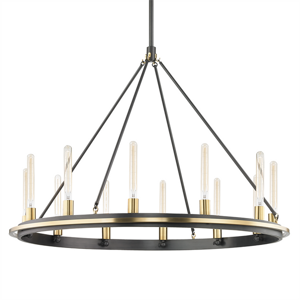 Pendant, 12-Light, Aged Old Bronze, 45"W (2745-AOB A5FKL)