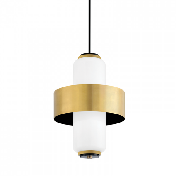 Pendant, 4-Light, Vintage Brass, 26"H (275-44-VB/SBK 95D3)