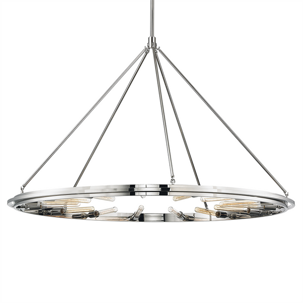 Pendant, 15-Light, Polished Nickel, 58.25"W (2758-PN A5FKQ)