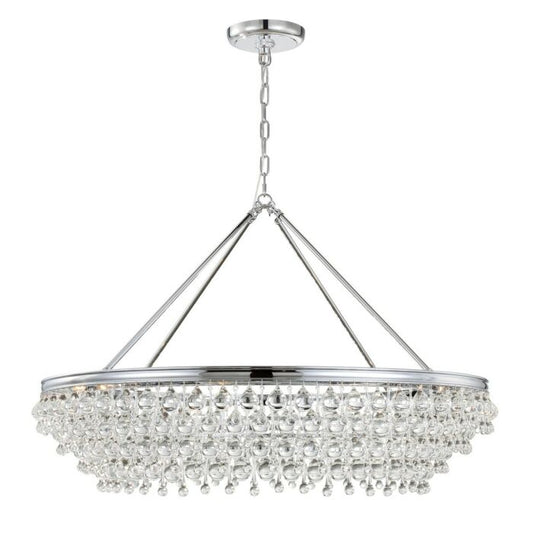 Calypso 8-Light Glass Drops Chandelier