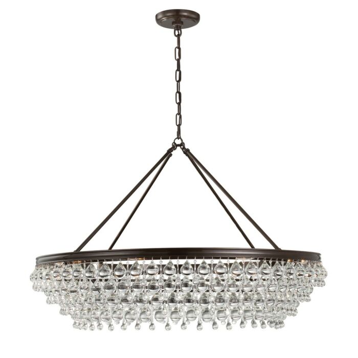 Calypso 8-Light Glass Drops Chandelier