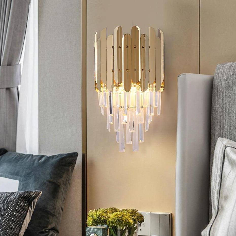 Legance Gold Plated Crystal Wall Sconce