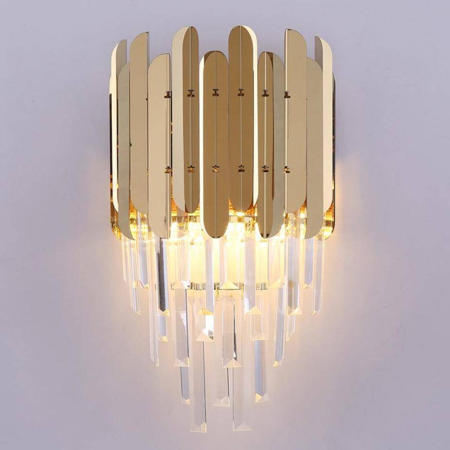 Legance Gold Plated Crystal Wall Sconce