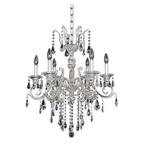 Six-Light Chandelier with Firenze Clear Crystal