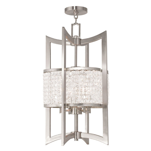 Grammercy Brushed Nickel 14-Inch Four-Light Pendant