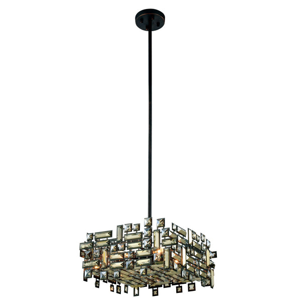 Picasso Dark Bronze 18-Inch Four-Light Pendant