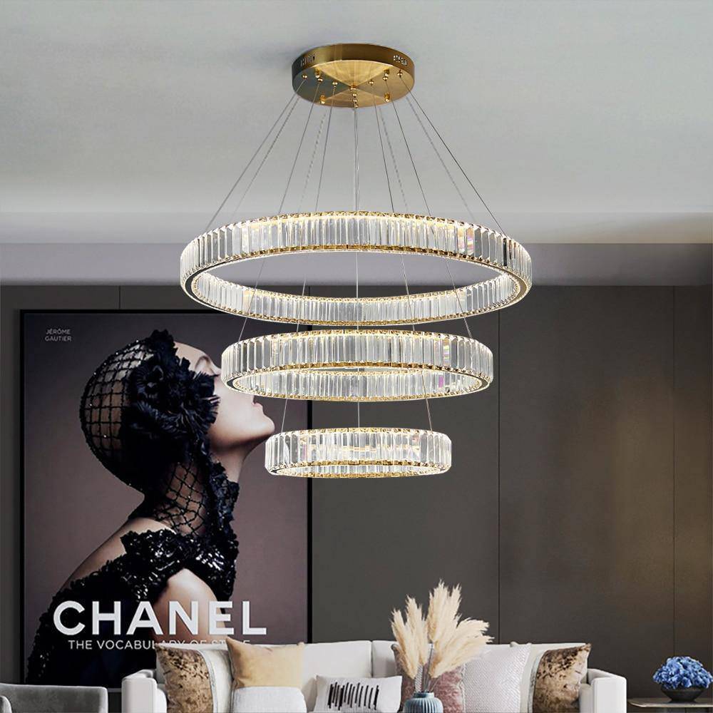 Roma 3-Tier Modern Chandelier