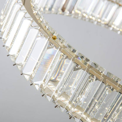 Roma 2-Ring Crystal Chandelier