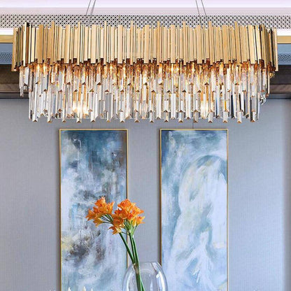 Gio Crystal Dining Room Light Fixture