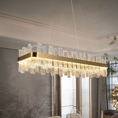 Ariano Frosted Glass Dining Room Chandelier