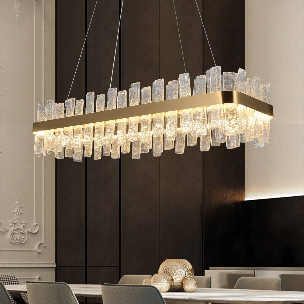 Ariano Frosted Glass Dining Room Chandelier