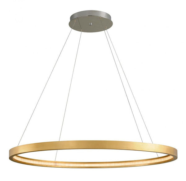 Pendant, 1-Light, LED, Gold Leaf, 56"W (284-44 91G4)