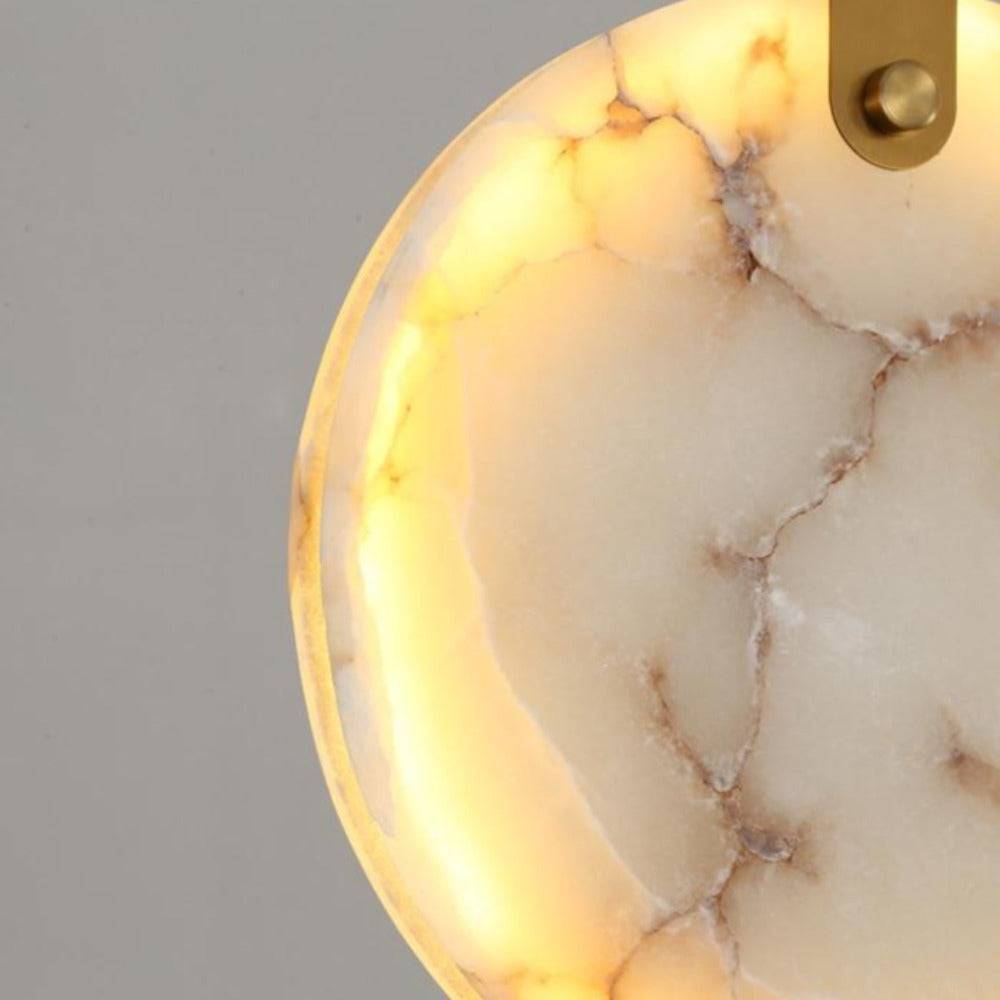 Moonshade Natural Marble Kitchen Island Light Fixture