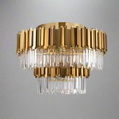 Gio 2-Tier Flush Mount Chandelier