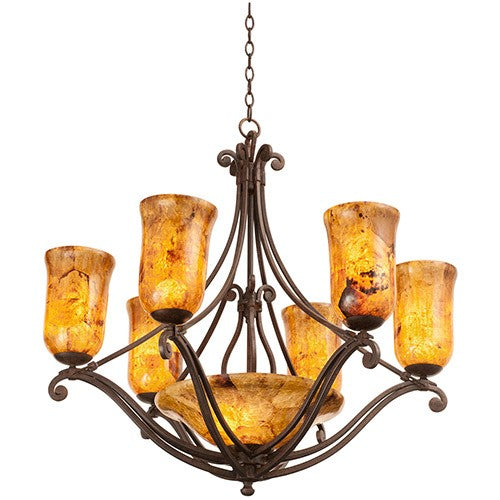 Eight-Light Chandelier