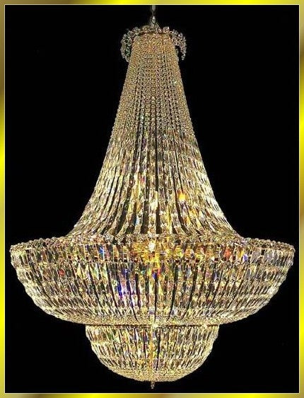 16 lights crystal chandelier in gold plated finish