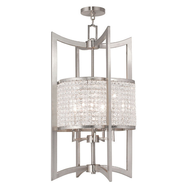 Grammercy Brushed Nickel 17-Inch Five-Light Pendant