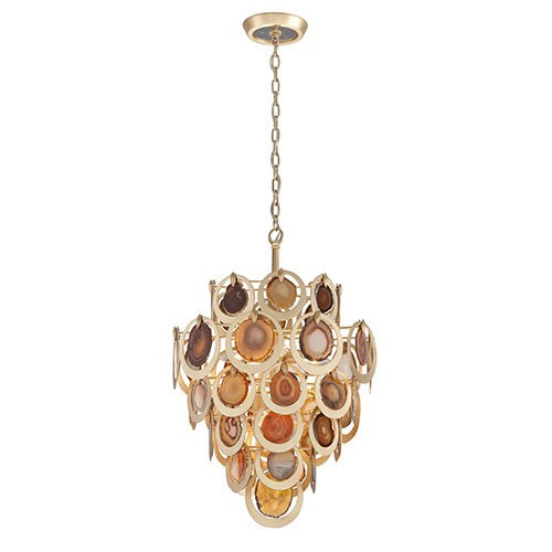 Gold Leaf Six-Light Pendant