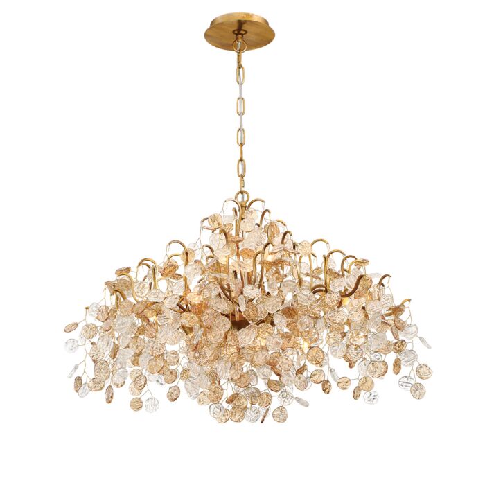 Eurofase Campobasso 8-Light Chandelier in Gold