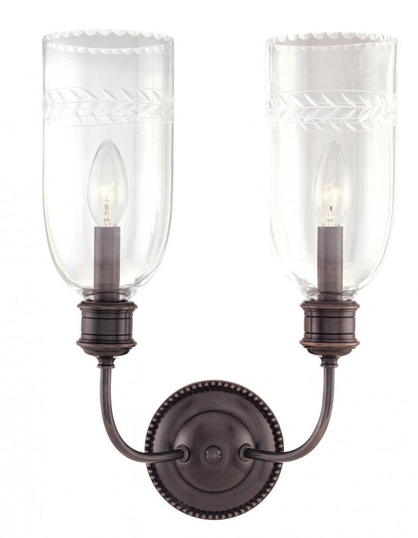 Wall Sconce, 2-Light, Antique Brass, 17"H (292-AGB QCMR)