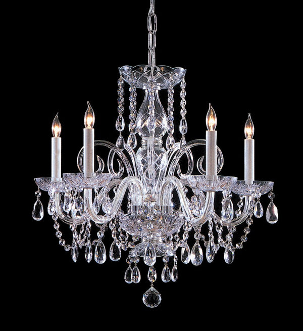 Traditional Chandeliers 5 Light crystal chandelier with chinese crystal and chrome finish