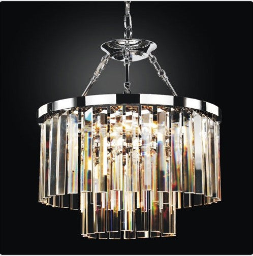 Chrome 10-Inch Convertible Chandelier