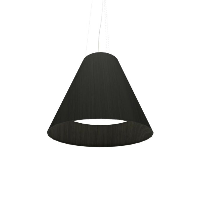 Conical LED Pendant in Charcoal